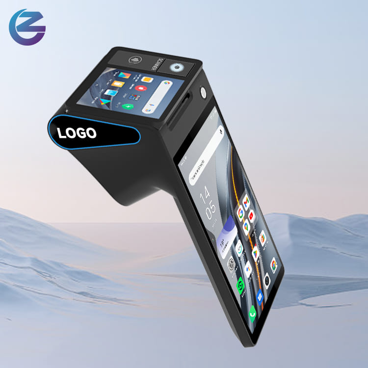 Z108 Android 14.0 Handheld Pos Systems With 8 Inch Dual Screen 58mm 80mm Thermal Printer 3g+ 16g/32g Nfc Epos Machine Terminal