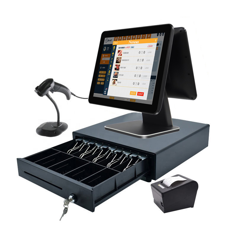 Factory New 15.6 Inch Touch Screen Desktop China Pos Electronic Terminal Cash Register Machine Touchscreen Pos Systems